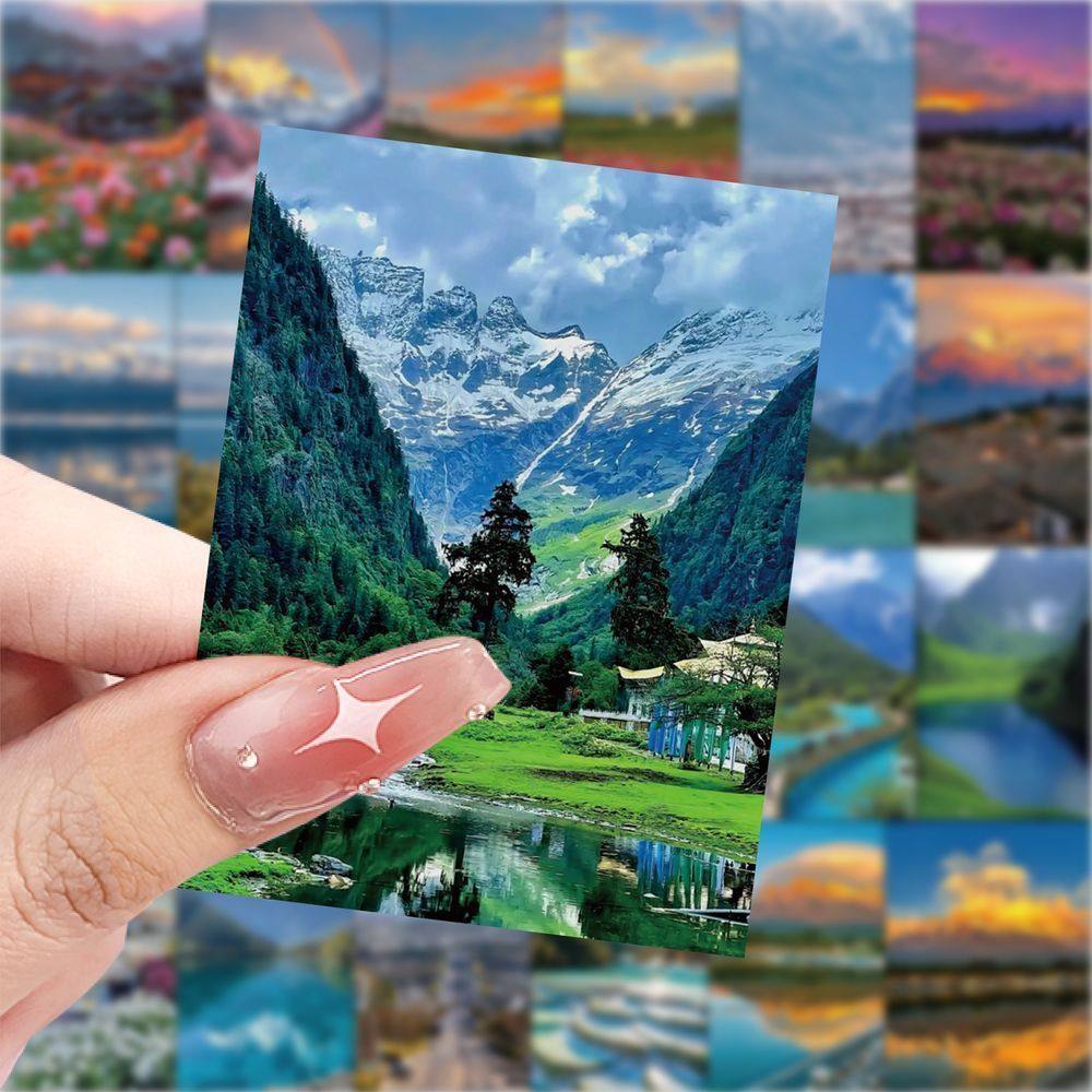 爆款云南风景壁纸图贴纸ins风景装饰手机水杯行李箱diy防水贴画,淘宝优惠券,粉丝福利购,淘宝优惠卷