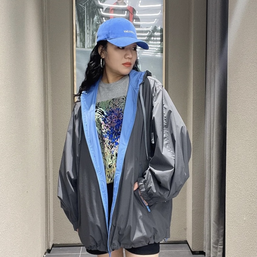 【两面穿】商场同款25秋新品轻运动风衣女8911700 - 图1