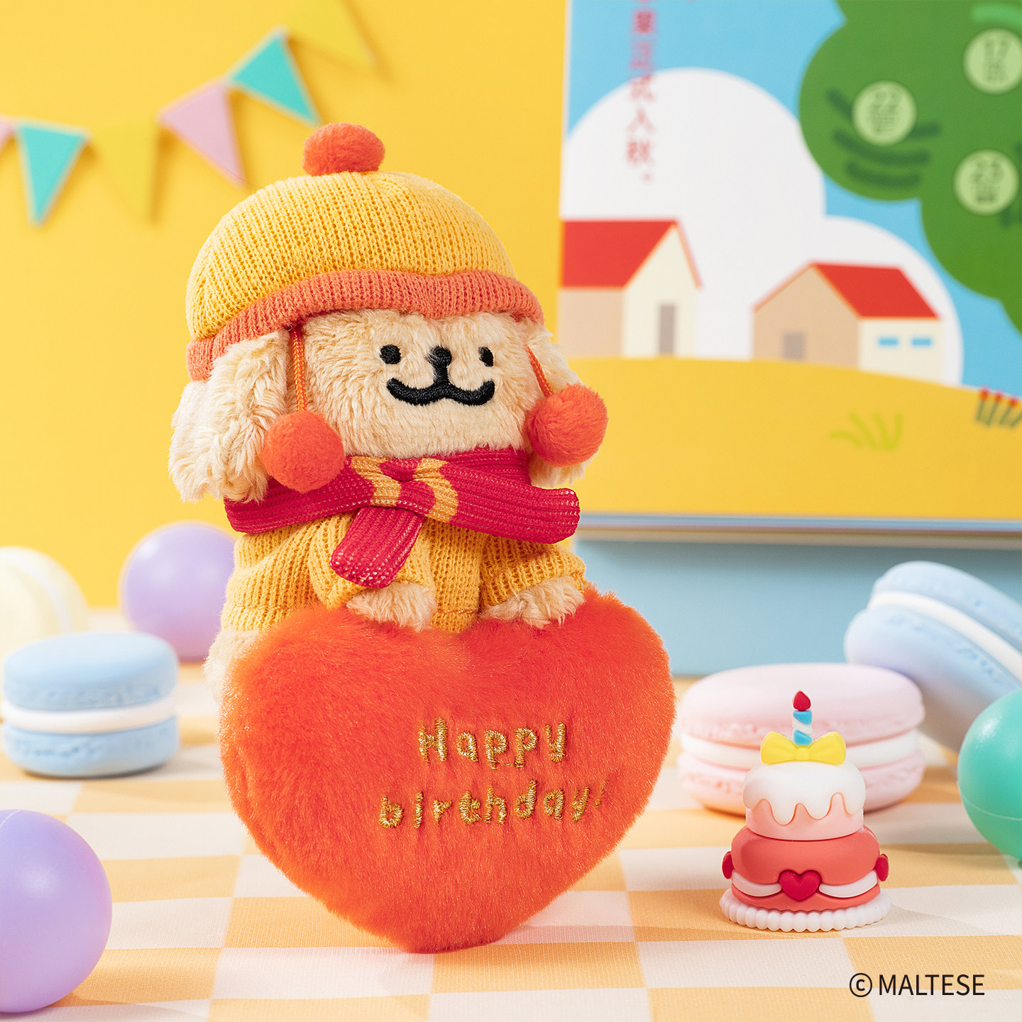 线条小狗Maltese原创生日冬装挂件包包挂饰可爱毛绒玩偶情侣礼物,淘宝优惠券,粉丝福利购,淘宝优惠卷