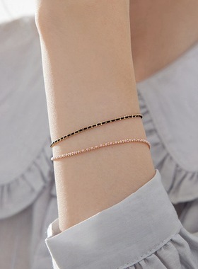 Red_Line同款小彩绳甜酷链条手链