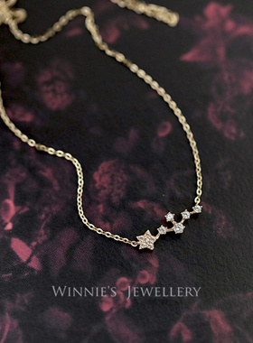 简约日韩百搭气质颈链星星项链女