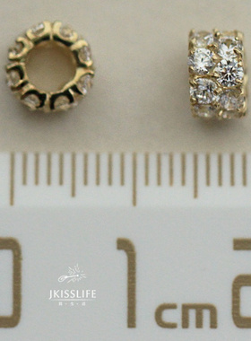 镶锆钻转运珠路路通项链女锁骨链