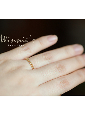 极简单基础款叠戴指环指圈手饰