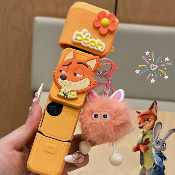 DJI pocket4 protective cover Judy Nick Fox gimbal silicone soft protective case accessories Zootopia
