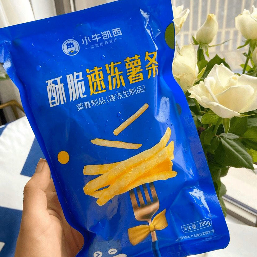 【赠番茄酱】小牛凯西美式薯条1200g空气炸锅酥脆KFC冷冻半成品