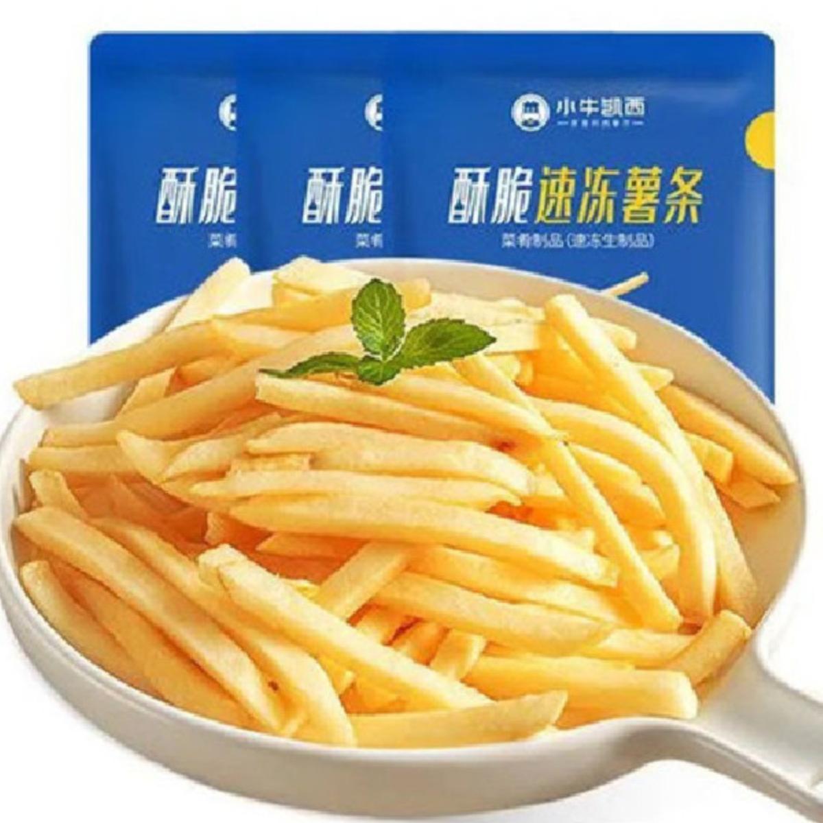 【赠番茄酱】小牛凯西美式薯条1200g空气炸锅酥脆KFC冷冻半成品