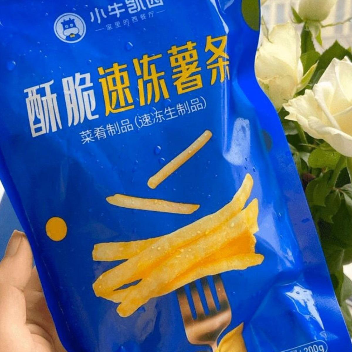 【赠番茄酱】小牛凯西美式薯条1200g空气炸锅酥脆KFC冷冻半成品
