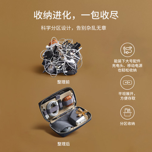 26年新色 Bellroy澳洲 Tech Kit 通勤数据线收纳多功能数码相机包 - 图0