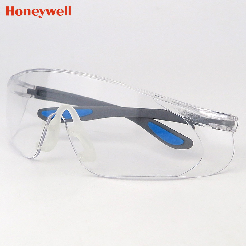霍尼韦尔护目镜户外骑行防雾防风防尘防冲击工作打磨透明防护眼镜