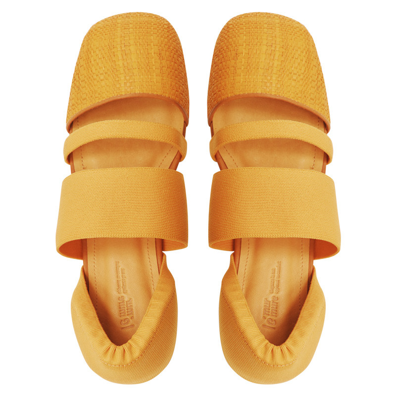 Le' Murmure 编织艺术 春季新款拉菲草圆头单鞋 气质渔夫蛋卷鞋潮,淘宝优惠券,粉丝福利购,淘宝优惠卷