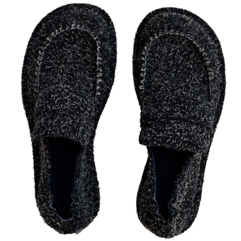 Le' Murmure 游牧时代 秋季新款做旧雪花牛反绒乐福鞋 捏褶女单鞋,淘宝优惠券,粉丝福利购,淘宝优惠卷