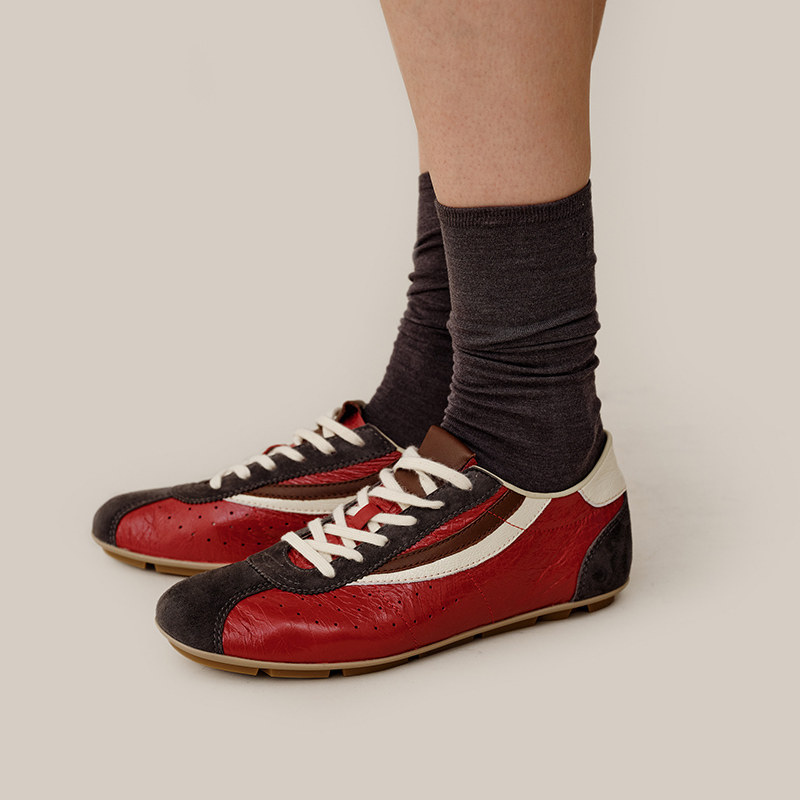 Le' Murmure 美式复古 多色拼接反绒牛皮德训鞋阿甘鞋休闲运动鞋,淘宝优惠券,粉丝福利购,淘宝优惠卷