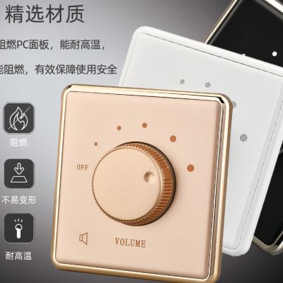 86型定压调音开关10W30W60W喇叭音响音量控制音控定阻40W调音面板 - 图0