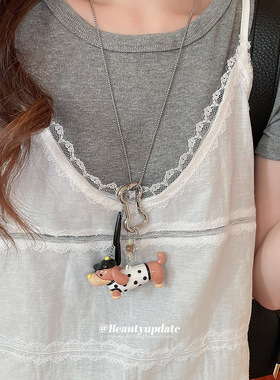 亚克力蝴蝶结蛋糕爱心猫咪叉子吊