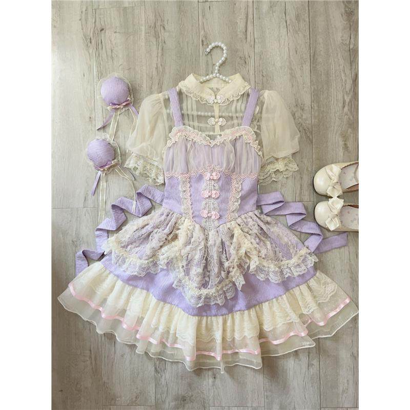 花悸芙蕾~白糖少女原创设计中华芭蕾风Lolita吊带jsk连衣裙,淘宝优惠券,粉丝福利购,淘宝优惠卷