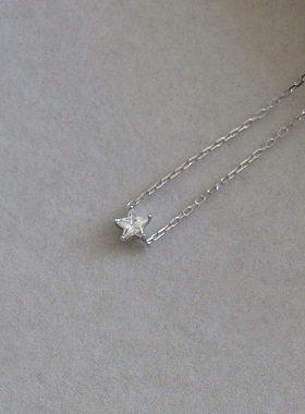 韩式星星吊坠项链女轻奢小众