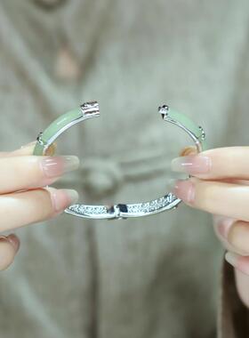 节节高升中国风复古竹节手镯女