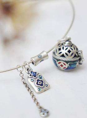 【开运福】可打开镂空香囊球吊坠