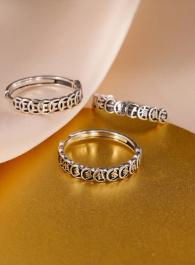 新品招财转运复古戒指女平安聚财