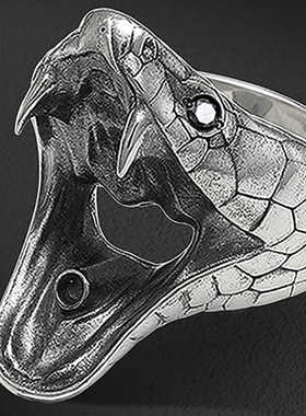 新款做旧尾戒动物风格