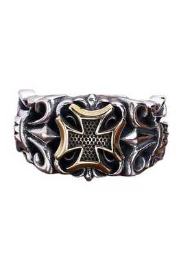 开口戒指不同银匠925纯银复古