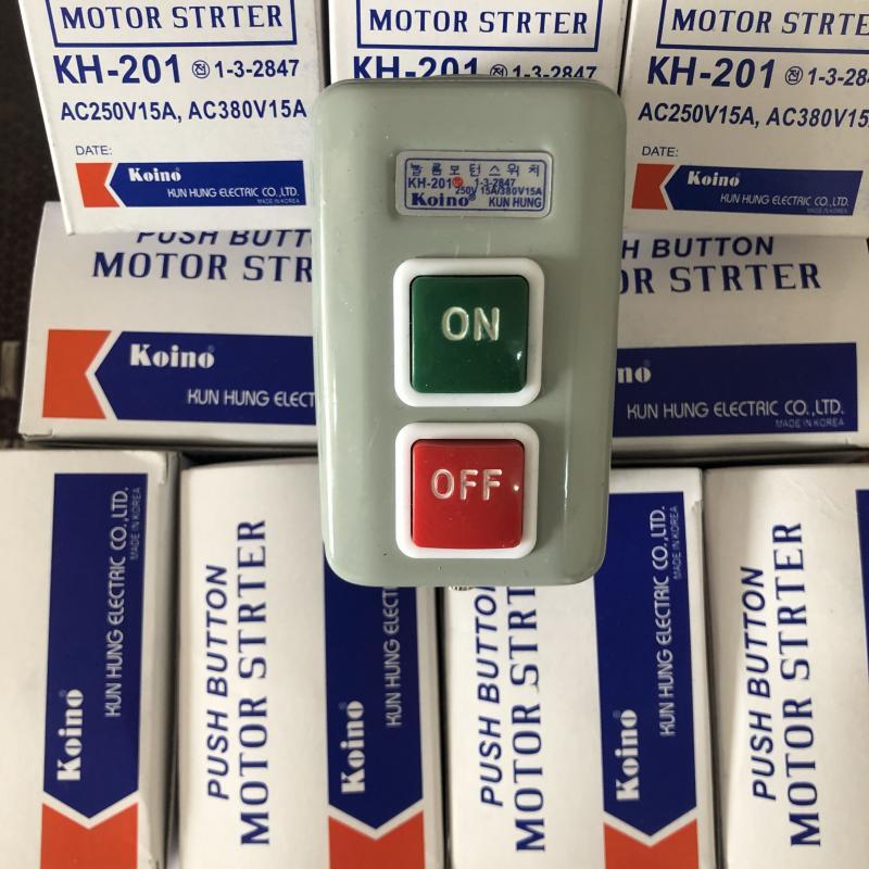 KH-305/201 三相单相电机启动按钮开关380V 220V动力压扣开关押扣 - 图3