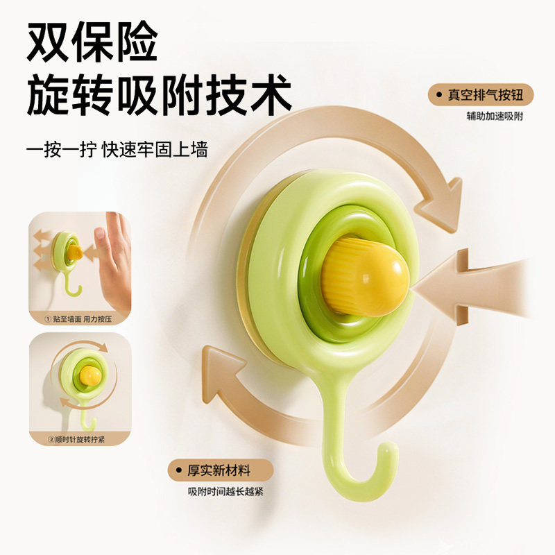 多巴胺吸盘挂钩浴室厨房免打孔强承重门后壁挂式无痕粘钩杂物收纳,淘宝优惠券,粉丝福利购,淘宝优惠卷