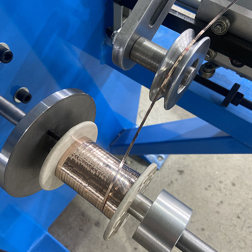 张力细线自动收卷机钢丝铁丝绕线机放料架铜线计米成圈快速打圈机 - 图2