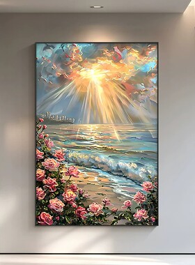 风生水起装饰画成品喷印仿油画小众高级感复古艺术卧室客厅摆挂画