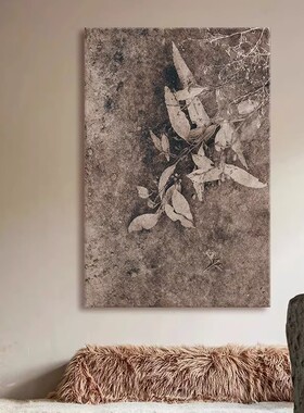 诧寂风复古装饰画成品仿油画小众高级感卧室客厅玄关极简约摆挂画