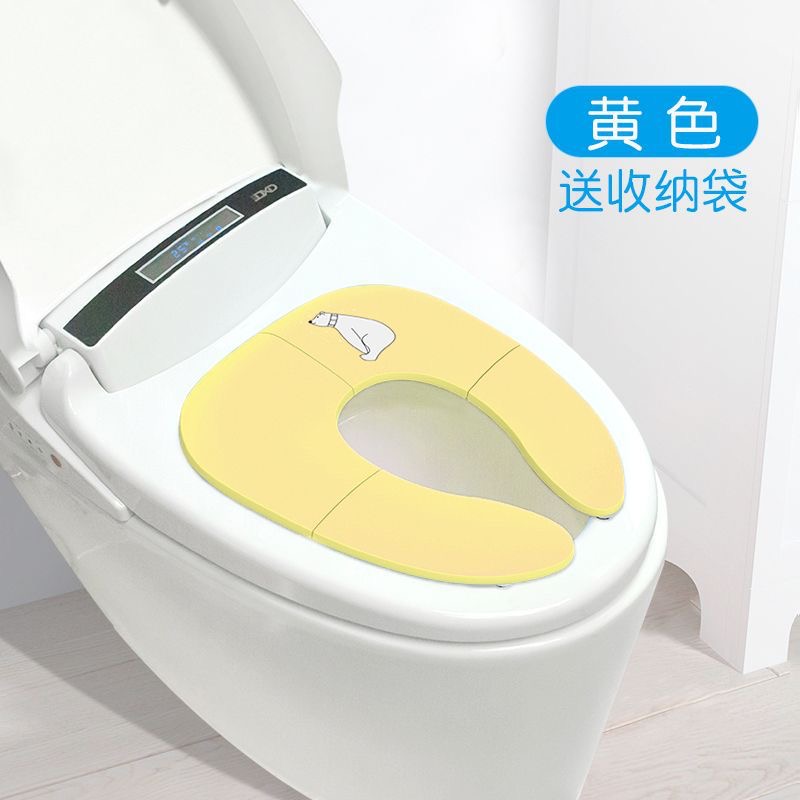 儿童折叠马桶圈宝宝旅行马桶垫酒店外出折叠式坐便垫可折叠收纳E4 - 图0