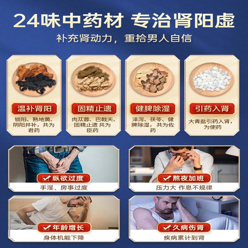 扁鹊锁阳固精丸早泄治疗男用持久补肾丸锁阳固精金丸非北京同仁堂 - 图1