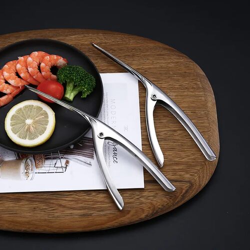 不锈钢剥虾器去虾线刀剥虾壳剔除虾壳开虾背剔除刀家用厨房工具 - 图1