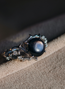 【午夜金灵】双面十字星光金运石手链