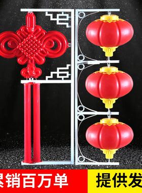 LED中国结路灯箱户外节日