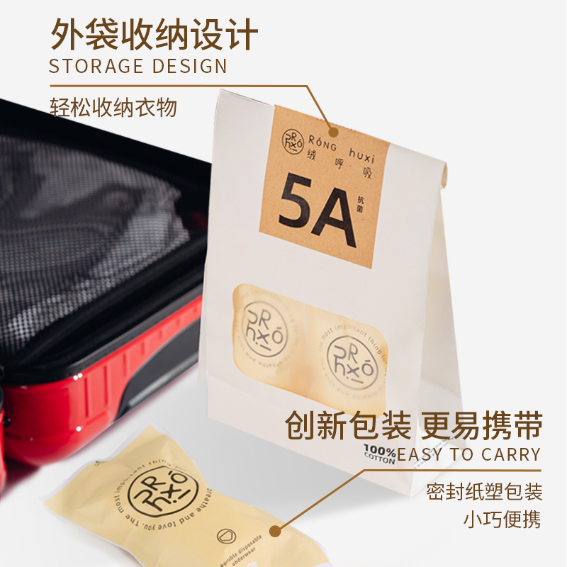 一次性内裤女纯棉无菌旅行免洗短裤产妇月子大码全棉便携日抛底裤