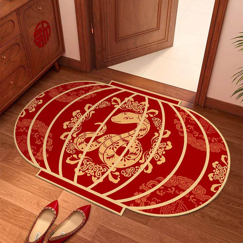 新年地垫入户门垫新中式红色进门玄关脚垫门口防尘防滑门垫家用垫,淘宝优惠券,粉丝福利购,淘宝优惠卷