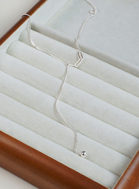 S925纯银项链女高级感流苏毛衣链