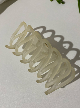 韩系半透明几何混搭果冻色抓夹