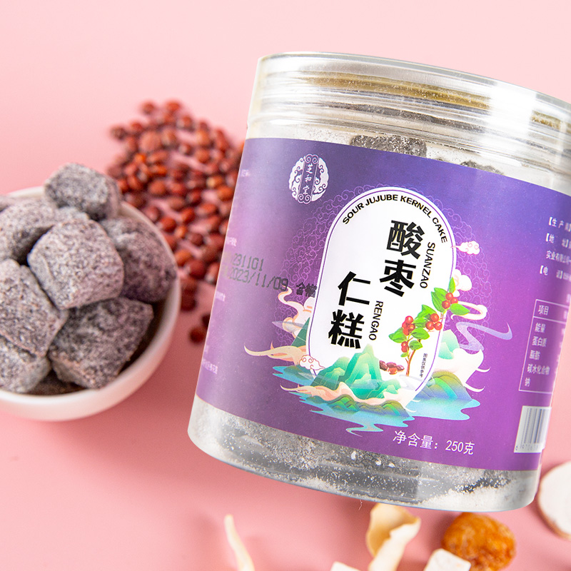 酸枣仁糕正品百合茯苓黑芝麻睡眠伴失侣膏茶正宗安助茶神眠小零食-图2