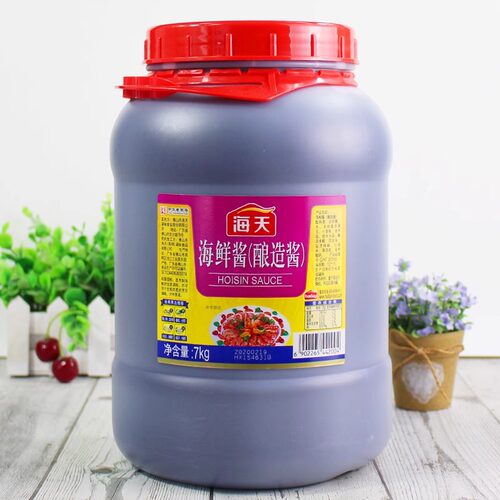 海天海鲜酱7kg大桶商用炒菜下饭佐料火锅蘸料调味料酿造排骨酱 - 图0