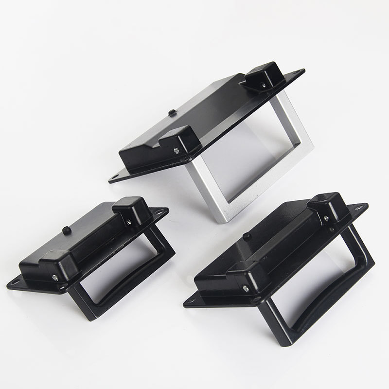 锌合金LS702-1面板拉手 机柜扣手 PL002-2工具箱拉手电柜箱暗拉手 - 图2