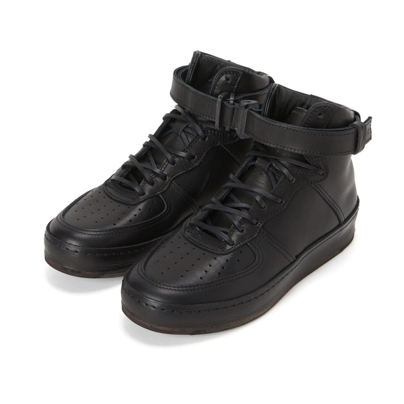 Hender Scheme 日系手工品牌高帮男士头层牛皮运动板鞋MIP-01-BLK - 图0