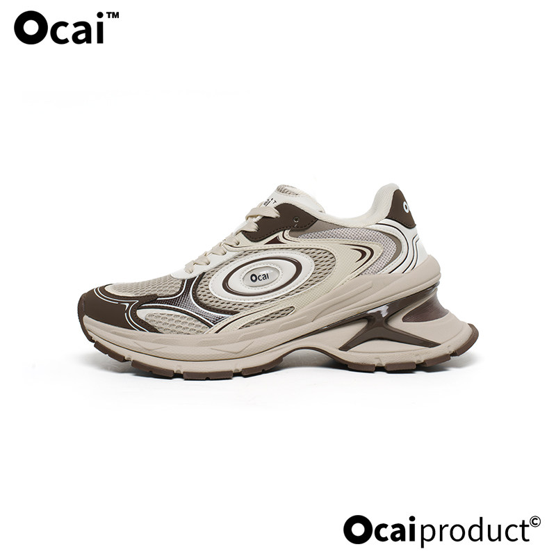 Ocai“X-Runner”风暴棕飞碟2.0厚底增高老爹鞋 复古休闲运动跑鞋,淘宝优惠券,粉丝福利购,淘宝优惠卷
