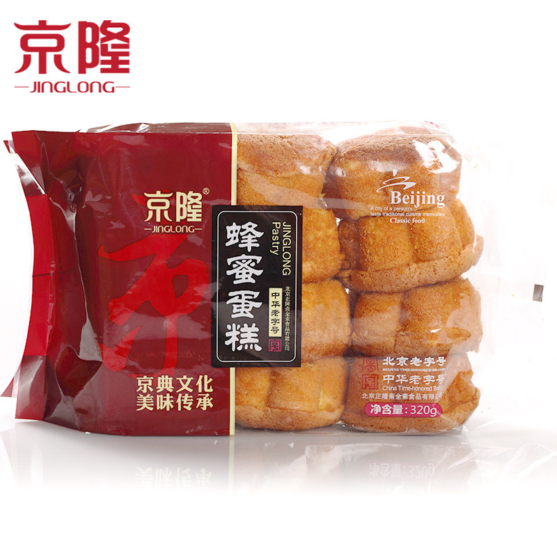 京隆蜂蜜鸡蛋糕320g老式零食北京特色休闲糕点点心营养正隆斋食品,淘宝优惠券,粉丝福利购,淘宝优惠卷