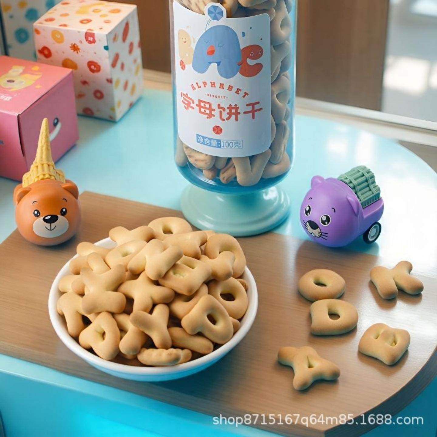 牛奶味奶香手指可爱骨头字母饼干休闲儿童宝宝磨牙饼干学字母拼音,淘宝优惠券,粉丝福利购,淘宝优惠卷