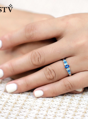 GSTV女士铂金花园戒指