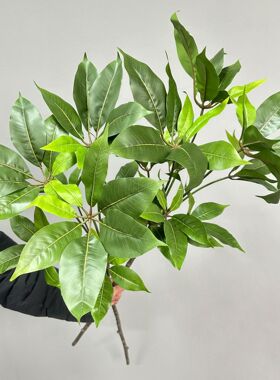 大叶伞发财树叶仿真绿植家居摆件装饰室内插花花艺假植物造景摆设