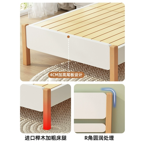 Современная кроватка из натурального дерева для мальчиков и девочек для принцессы, 1.5м, 1.2м