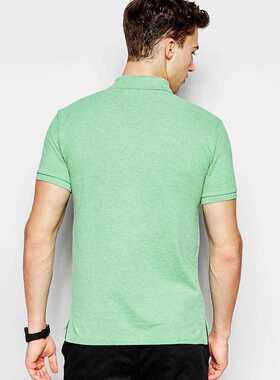 Summer American New Men's Lapel Polo Shirt Cotton Embroidery